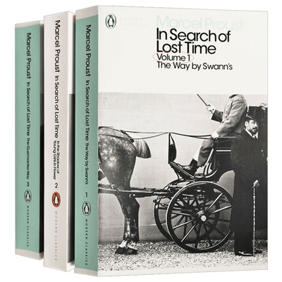 追忆似水年华3册 英文原版 In Search of Lost Time 英文版意识流小说 回忆录式自传体小说 法国普鲁斯特 进口 Penguin Classics