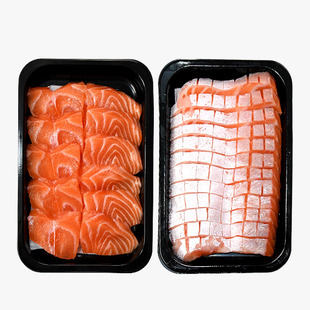 进口冰鲜挪威法罗三文鱼刺身中段鱼腩大腹中腹蛇腹组合新鲜生鱼片