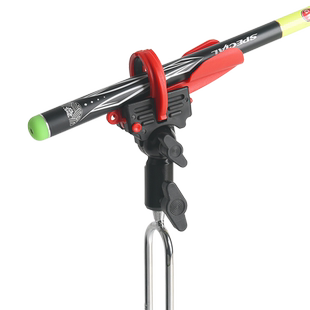 自锁炮台支架鱼竿全金属自动抱杆海竿手杆两用台钓鱼架杆万向地插