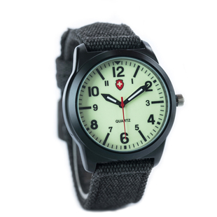 热卖复古型男手表户外运动军表男女士中性学生石英帆布带手表夜光