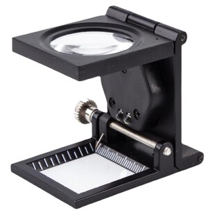 看鸽子专用眼放大镜带灯刻度指针10倍织物密度维修高清折叠照布镜