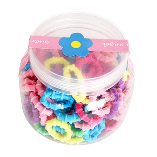 儿童皮筋不伤发彩色高弹力头绳宝宝拇指发圈女童扎小揪揪皮圈发饰