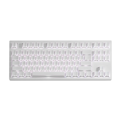 腹灵MK870pro白折影新款成品无线蓝牙机械键盘客制化电竞办公静音