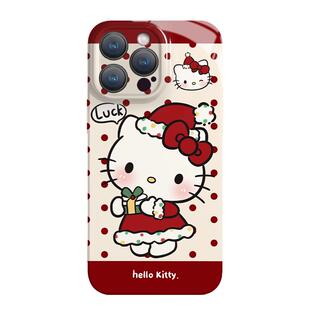 hellokitty波点适用iphone16promax新款苹果15可爱卡通日韩凯蒂猫14小众13全包简约高级感菲林plus手机壳女生