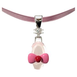 TOGGLER mini系列 迷你蝴蝶结芭蕾舞鞋贝壳珐琅镀金丝带项链节日