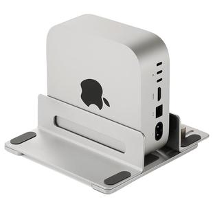 CoolDesk迷你主机支架Mac mini M4立式支架微型PC小电脑M2底座散热铝合金可调侧立竖立收纳直立macmini通用
