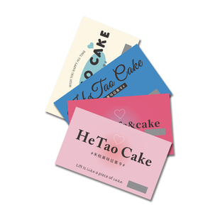 烘焙外卖名片二维码个性创意名片积分卡优惠券刮刮卡定制设计印刷