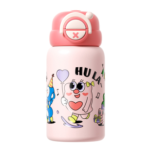 保温杯儿童吸管杯316不锈钢高颜值便携可爱大学生直饮女生水杯子