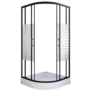 淋浴房一体式底座浴室干湿分离隔断玻璃弧扇形防水浴屏洗澡推拉门