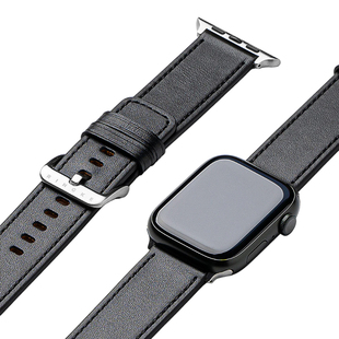 韩国Ringke真皮表带适用于Apple Watch11/10/9/8/7/6/5/4/SE3/SE2牛皮 iWatch Ultra3/2/1手表带商务百搭休闲