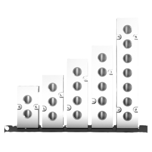 304不锈钢分气管多管路分气排气路分配器分流排直通排铝条分气块