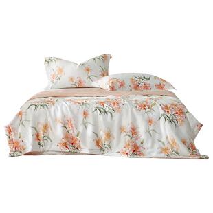 水星家纺A类天丝™棉夏被艾草抑菌凉感被子莱赛尔棉可水洗空调被