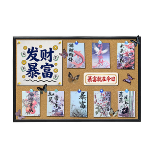 秀艾迪软木板可循环使用环保毛毡板家用装饰办公展示教室公告板易安装多场景百搭实用款