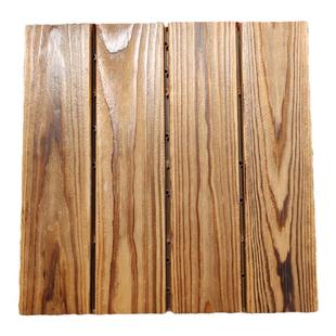 防腐木室内阳台户外庭院改造露台地面家用防水自己铺拼接实木地板