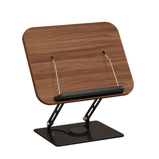 阅读支架木质旋转书架可升降看书阅读架儿童读书学习多功能绘本桌面上实木翻书夹书固定书本神器书档伸缩