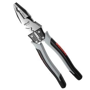 德力西老虎钳子家用大力钳钢丝钳工业级钳大力钳铁钳钳子电工专用