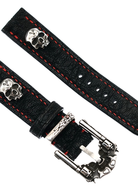 渡鸦纯银专属五金配件手环稀有皮