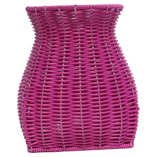 广西藤编竹制鱼篓道具插花景区装饰非采茶叶篓竹编儿童宝宝小背篓