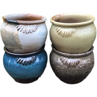 手工粗陶盆多肉花盆陶罐花盆拼盘组合大口径陶瓷多肉盆植物花盆栽