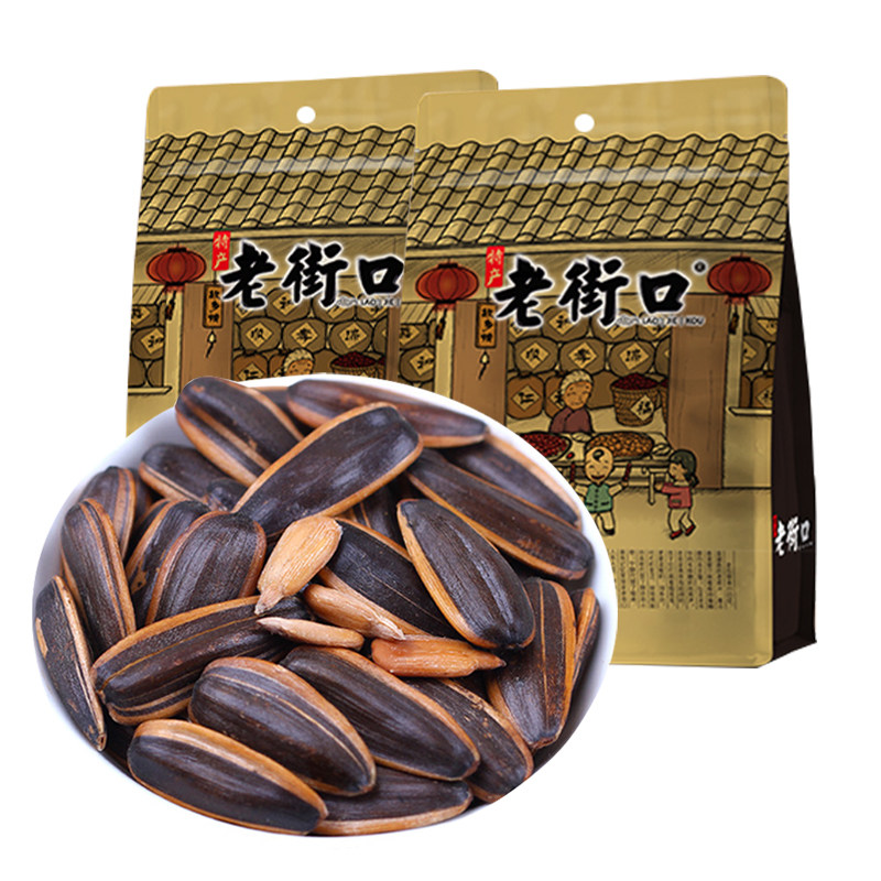瓜子老街口焦糖味山核桃香瓜子五香炒货零食口碑花生葵花籽新货
