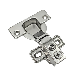 美式短臂铰链阻尼缓冲液压无力柜门窄侧板遮丑门烟斗弹簧铰链合页