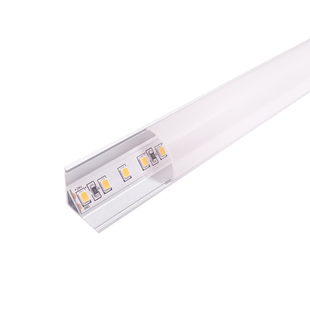 45度斜发光灯槽悬浮吊顶led线形三角形v型窗帘盒明装吊顶直角弧形