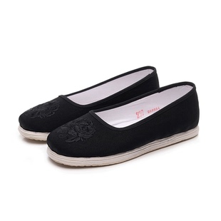 老北京布鞋女纯手工妈妈老太太女麻线纳底农家国风老人奶奶布底鞋