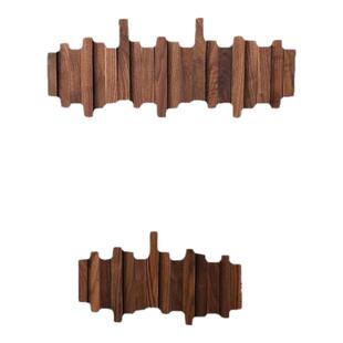 活力印象创意实木钢琴键挂钩入户门免打孔挂衣钩门后挂包架高颜值