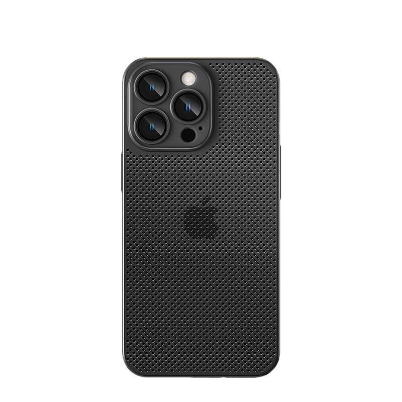 适用于苹果16ProMax手机壳超薄散热iPhone15磨砂高级感14plus防摔新款13por透气12pm轻薄全包11