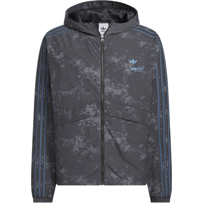 adidas阿迪达斯三叶草男子运动休闲梭织连帽夹克外套KC1433