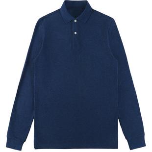 【佟大为同款】MrBu布先生纯色长袖Polo衫扁机领透气亲肤t恤男款