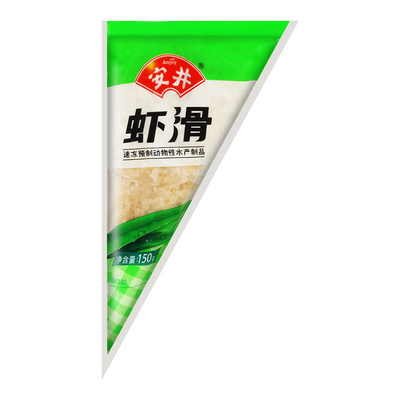 安井大颗粒虾滑袋家用虾肉食品黑虎虾球虾丸关东煮火锅丸子食材