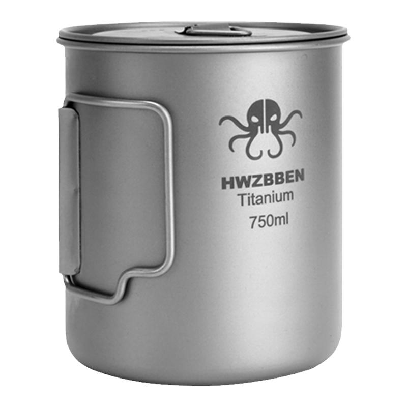 HWZBBEN纯钛杯子户外便携马克杯