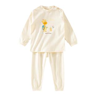 童泰宝宝秋衣秋裤套装全棉 a类儿童春秋外穿纯棉居家贴身内衣睡衣