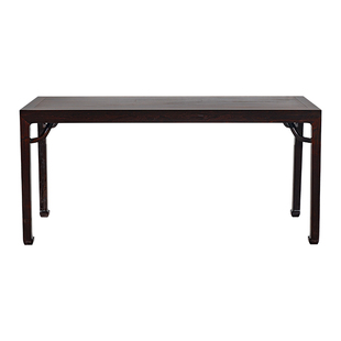 檀趣【紫光檀专卖】四面平条桌明式画案组合玄关桌东非黑黄檀条案