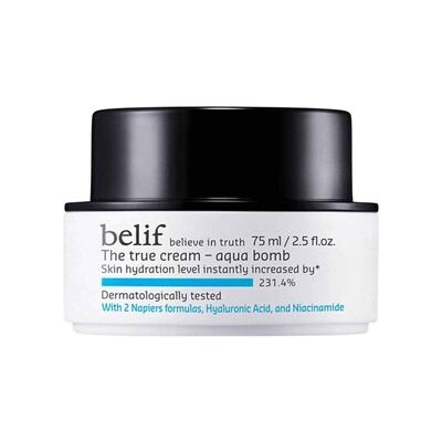 韩国直邮belif碧研菲水滴膨润啫喱面霜油皮用滋润保湿补水75ml