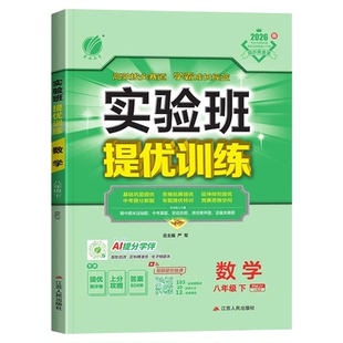 2026版初中实验班提优训练七年级八九年级上册下册语文数学英语物理化学政治历史人教版初一二三提优课时作业本一课一练同步练习册