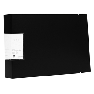 100页侧开文件夹2孔活页夹A4资料册60页横式样品册A5识字卡片本