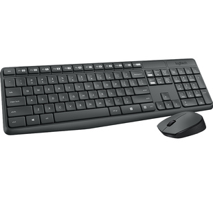 罗技MK235无线键鼠套装笔记本电脑超薄静音键盘办公家用MK275拆包