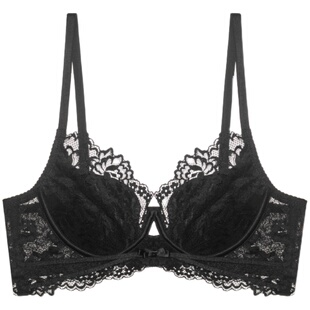 维多利亚多培尔法式性感蕾丝内衣女薄款聚拢大胸显小大码文胸套装