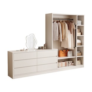 衣柜实木家用卧室简易靠墙床尾柜客厅置物柜抽屉斗柜2025新款爆款