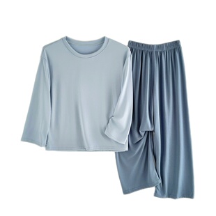 青少年睡衣儿童长袖长裤男女童夏季莱赛尔套装中大童学生空调服装