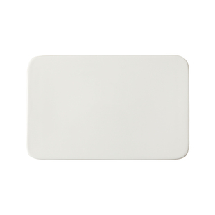 纯白色陶瓷餐具西餐平盘寿司托盘蛋糕甜品盘冷餐盘子长方宽平板盘