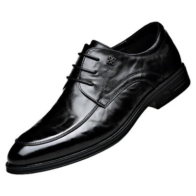 老人头透气商务正装皮鞋头层牛皮