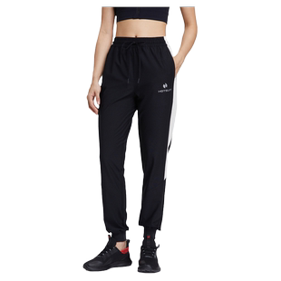 hotsuit后秀暴汗裤女春季宽松收口针织长裤健身跑步爆汗运动裤女