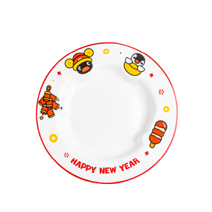 言仓Pingu陶瓷盘子可爱企鹅餐具创意闺蜜情侣生日乔迁新年礼物