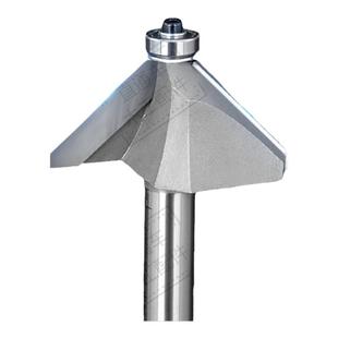 川木木工45度斜角刀修边刀头刀刃斜边刀双刃带轴承倒角铣刀头0209