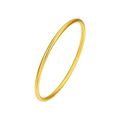 周大生结婚三金手镯黄金素圈