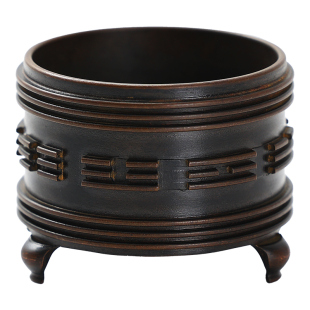 苏工纯铜香炉道家太极八卦线香炉家用室内创意迷你香插香座焚香炉