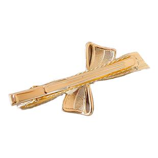 绿色水钻蝴蝶结发卡女2026新款高端日常外戴侧边精致夹子头饰发夹